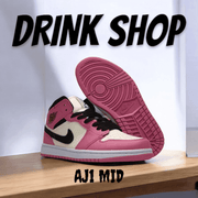 Scarpa AJ1 MID Rosa Nere