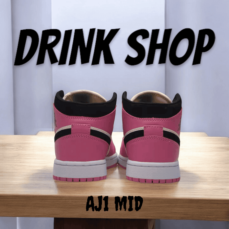 Scarpa AJ1 MID Rosa Nere